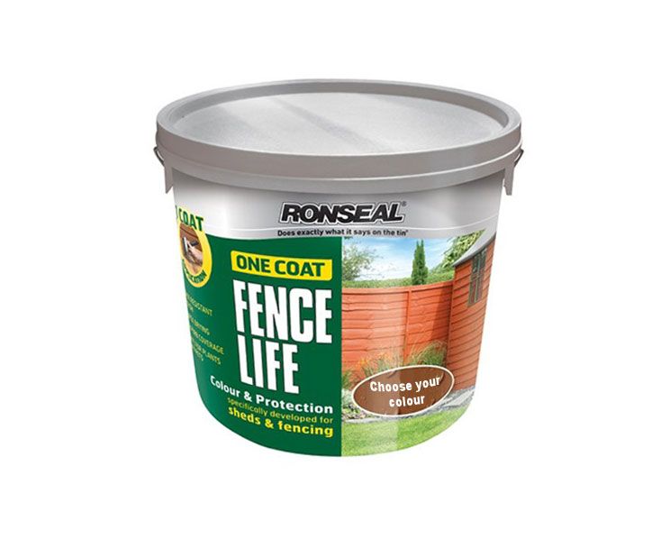RONSEAL ONE COAT FENCE LIFE SHED PRESERVATIVE PAINT STAIN CHEAPEST IN